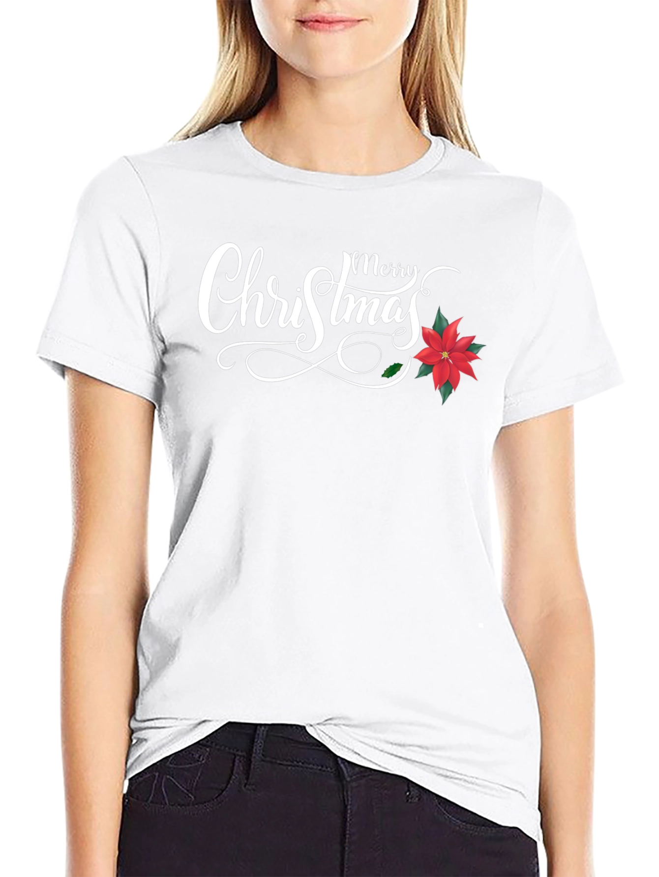 Merry Christmas Graphic Tee - Holiday Style