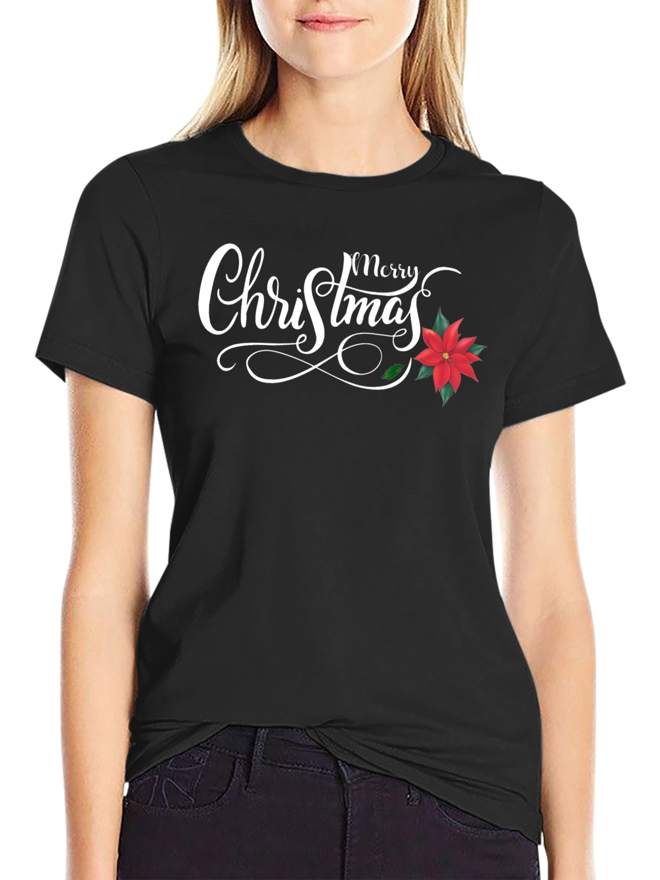 Merry Christmas Graphic Tee - Holiday Style