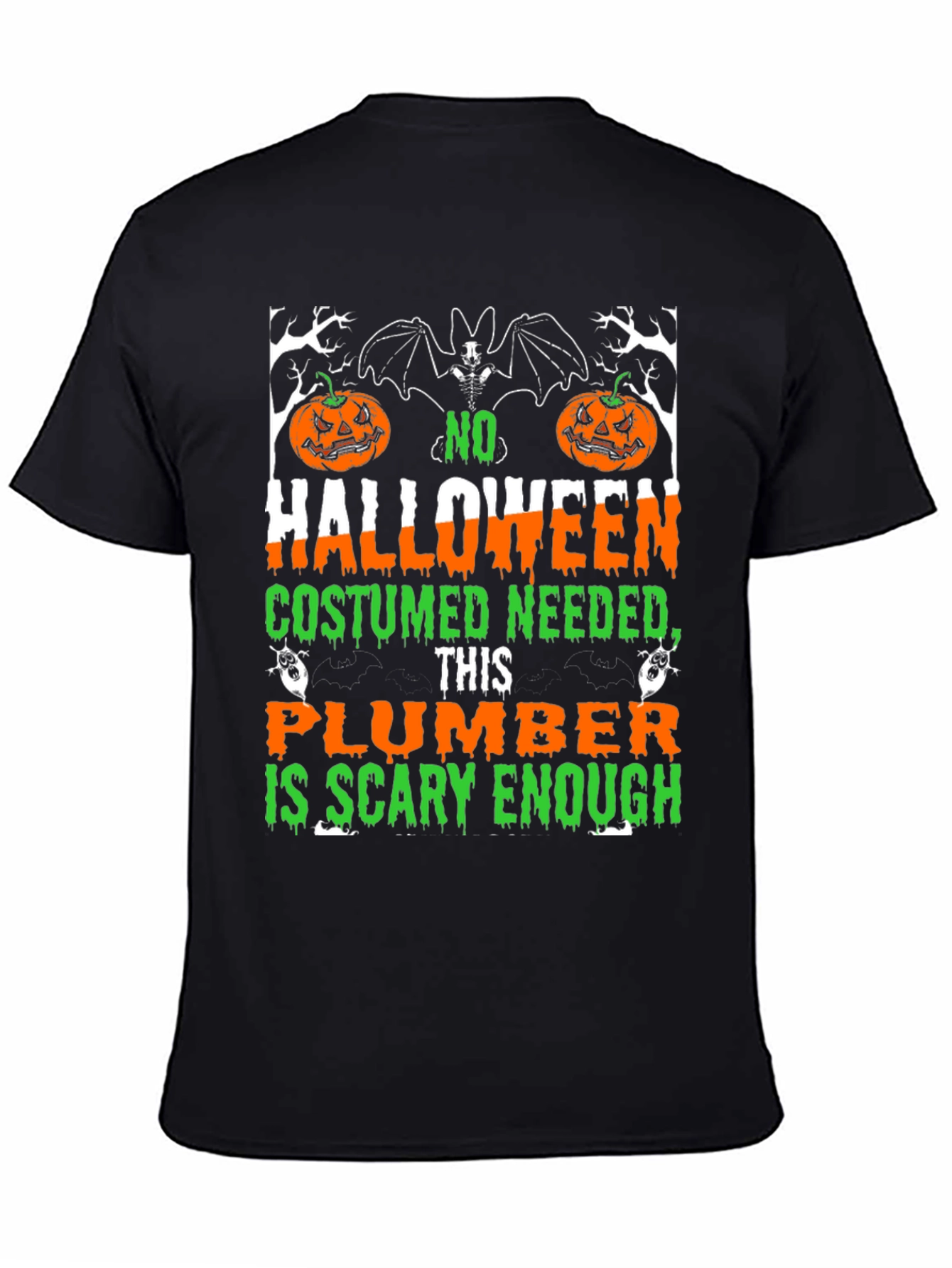 Halloween Plumber T-Shirt: No Costume Needed!
