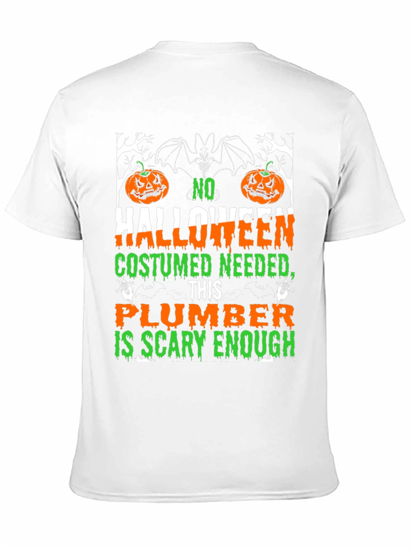 Halloween Plumber T-Shirt: No Costume Needed!