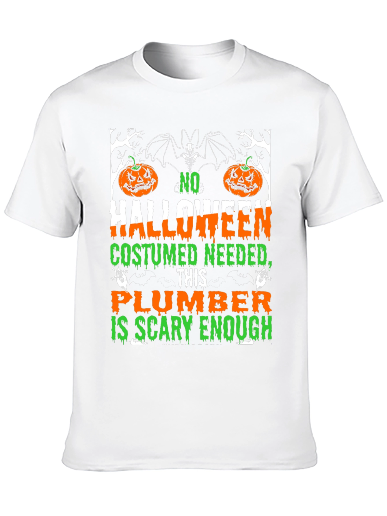 Halloween Plumber T-Shirt: No Costume Needed!
