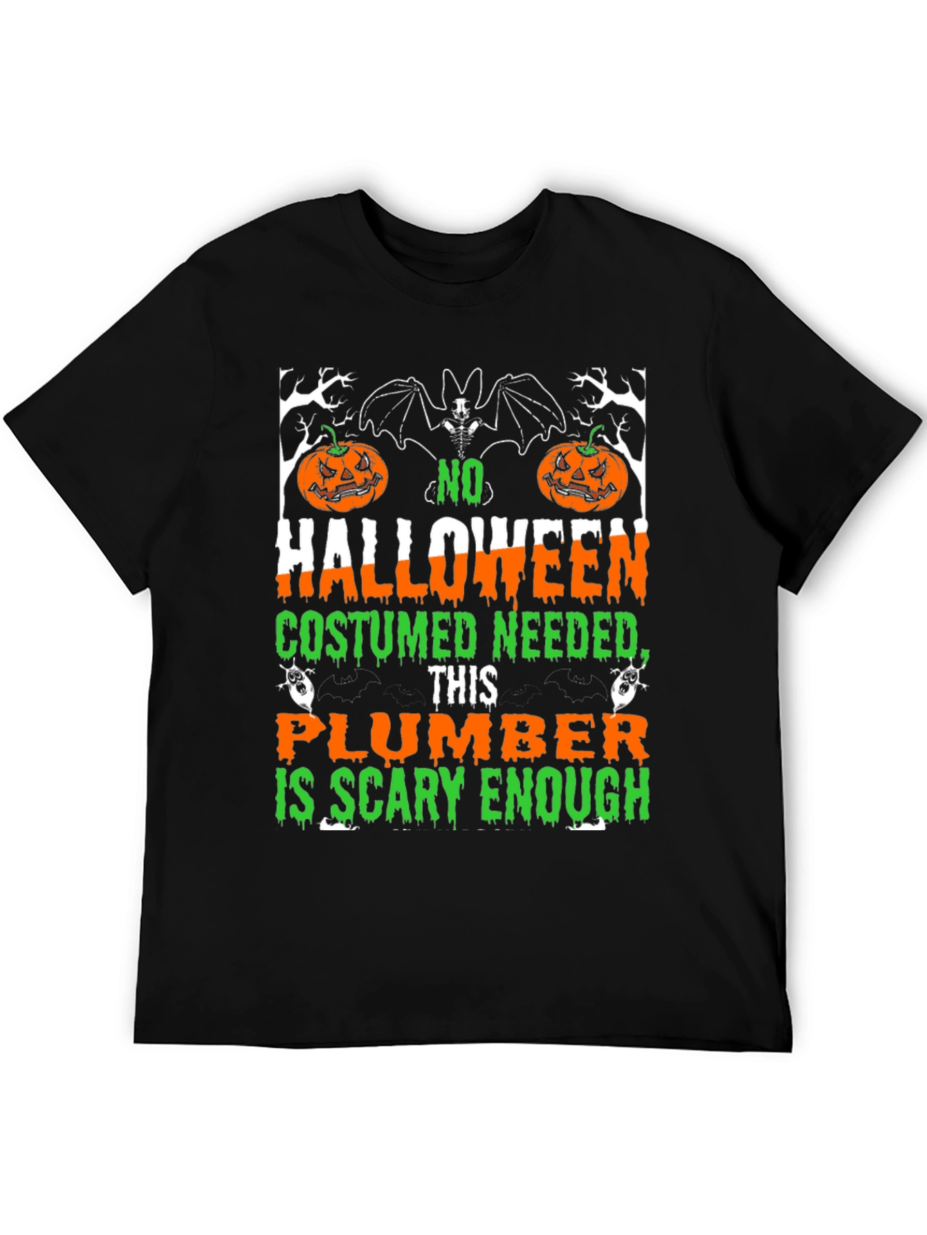 Halloween Plumber T-Shirt: No Costume Needed!