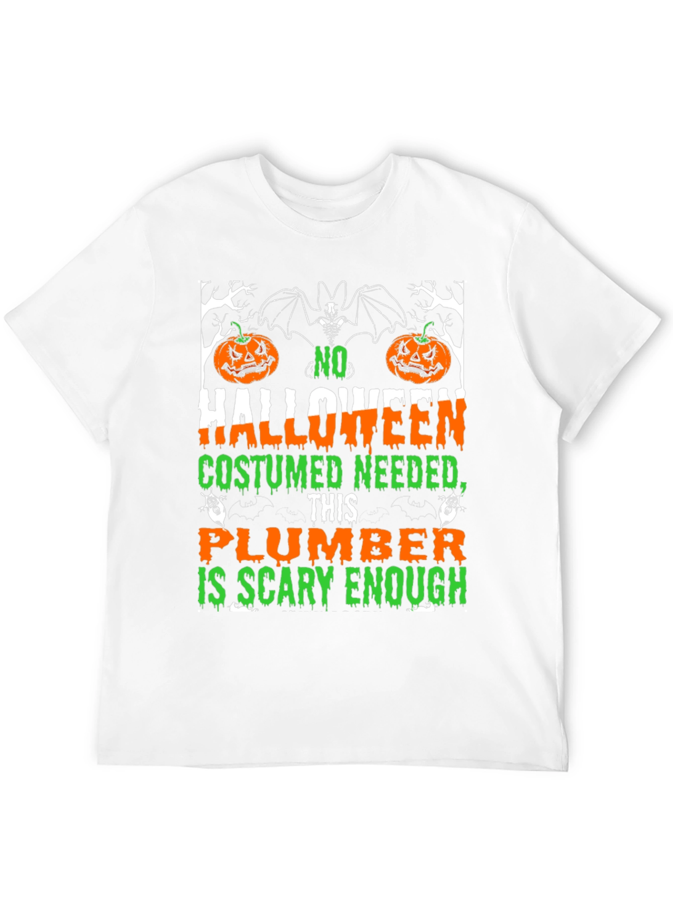 Halloween Plumber T-Shirt: No Costume Needed!