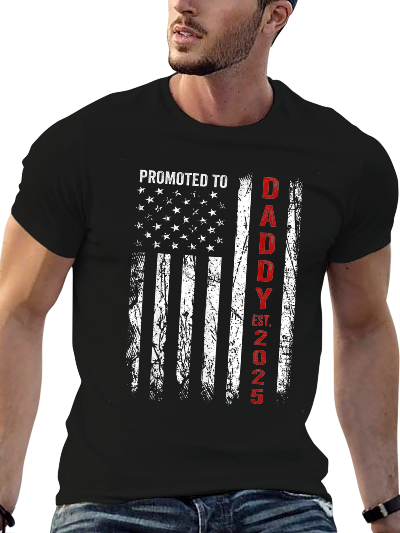 Promoted to Daddy 2025 T-Shirt