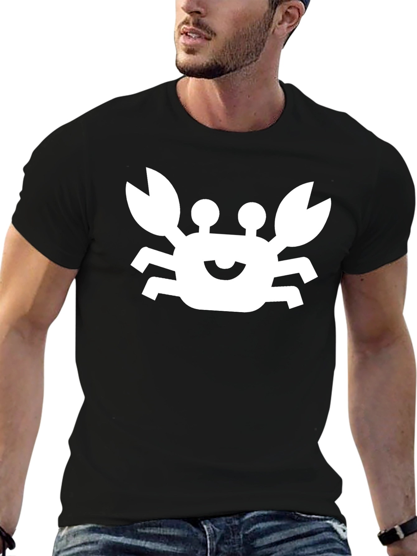 Crab Graphic Black T-Shirt