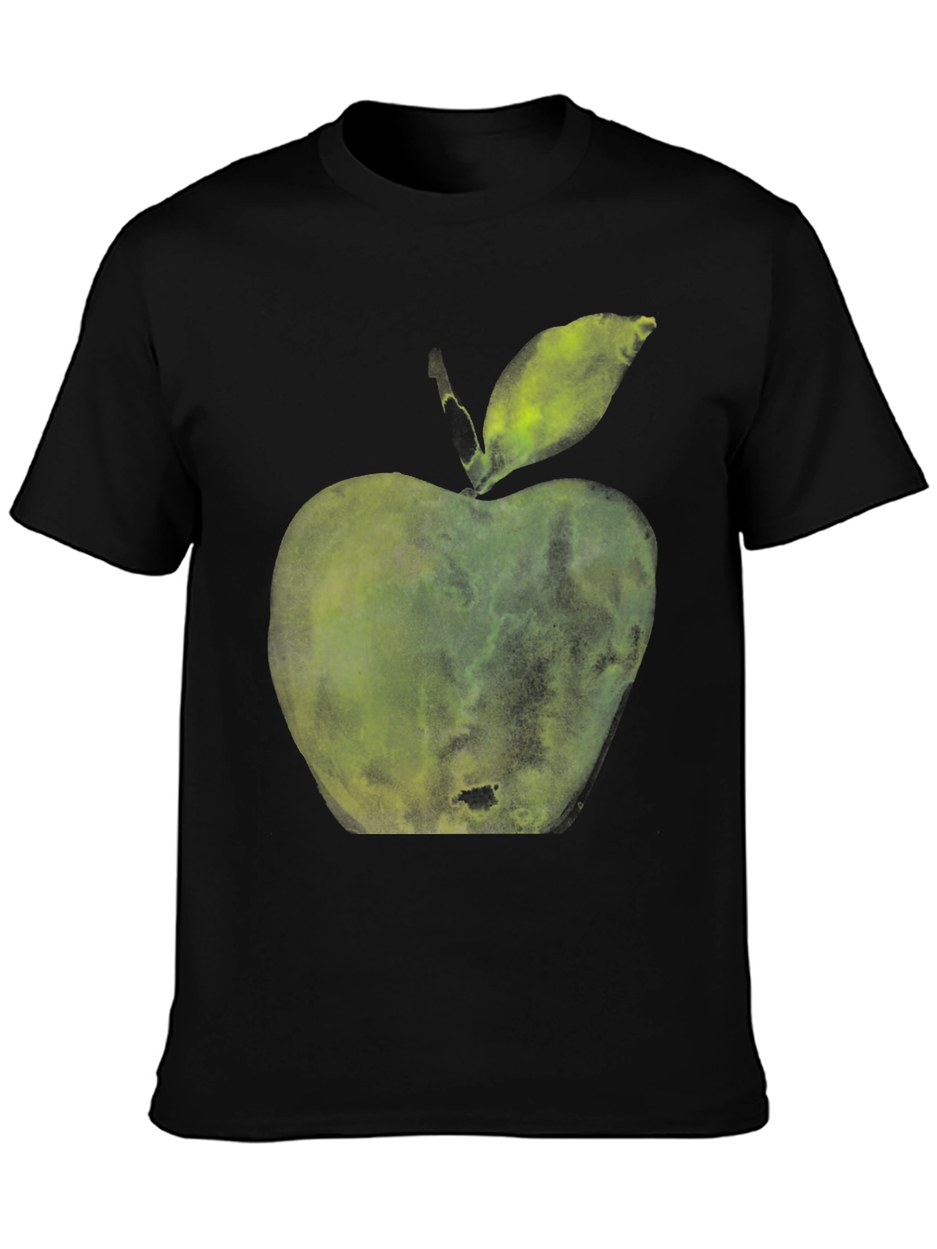 Green Apple Graphic T-Shirt - Casual Wear