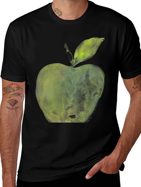 Green Apple Graphic T-Shirt - Casual Wear
