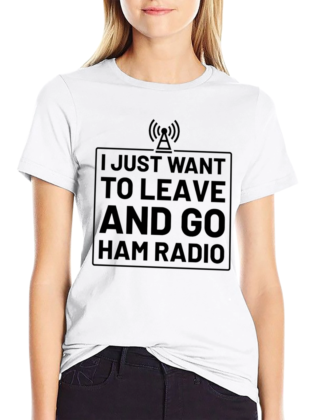 Ham Radio T-Shirt - I Just Want To Leave