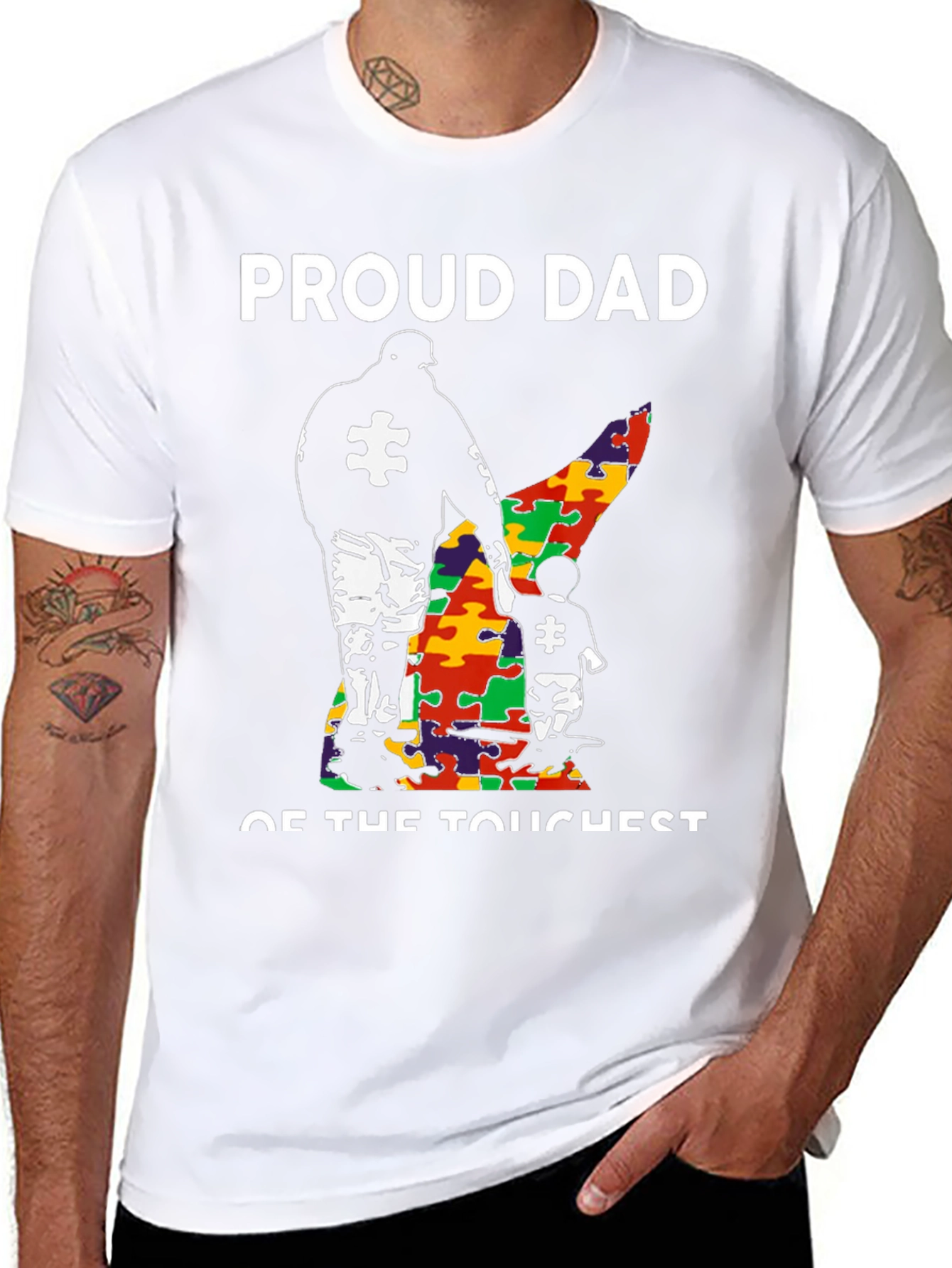 Proud Dad Autism Awareness T-Shirt