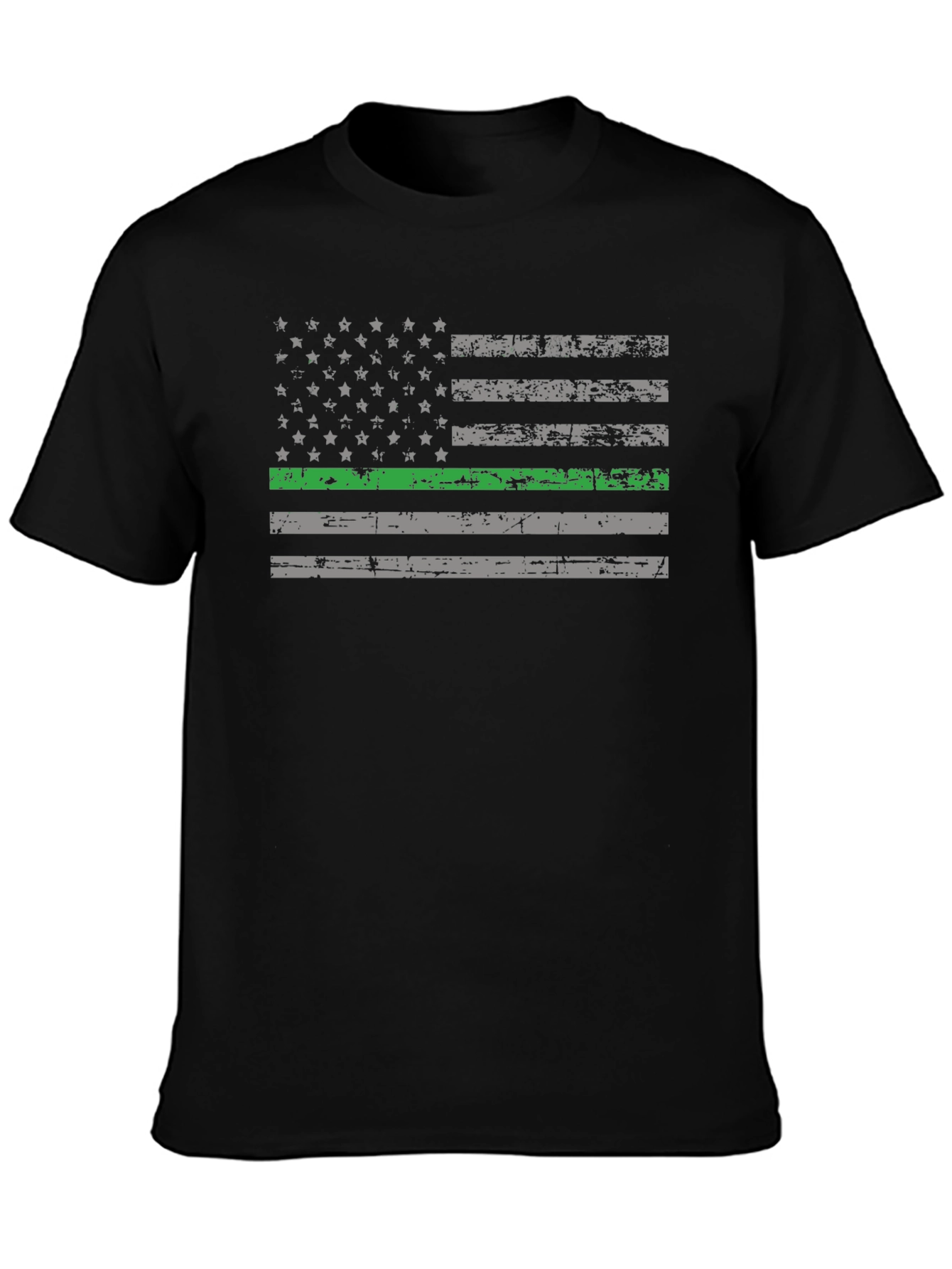Thin Green Line American Flag Graphic Tee