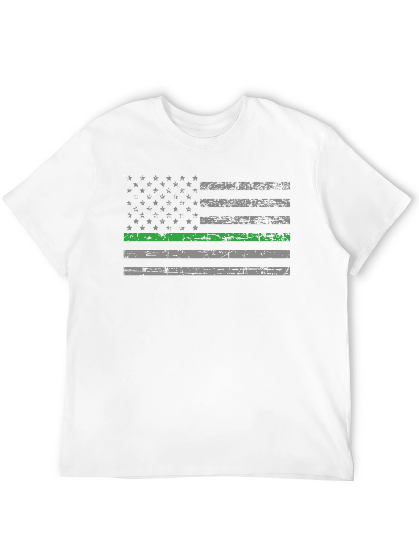 Thin Green Line American Flag Graphic Tee