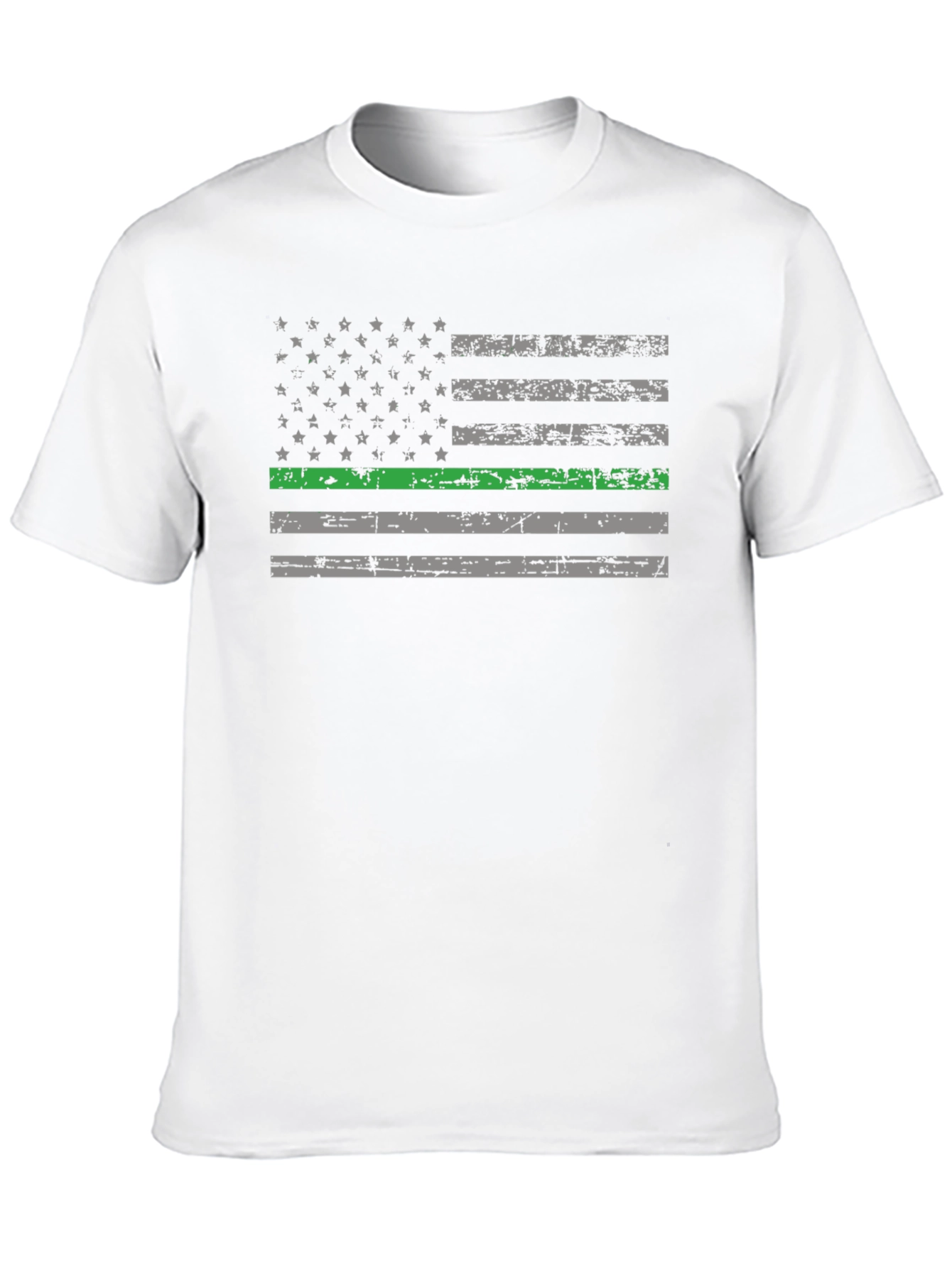 Thin Green Line American Flag Graphic Tee