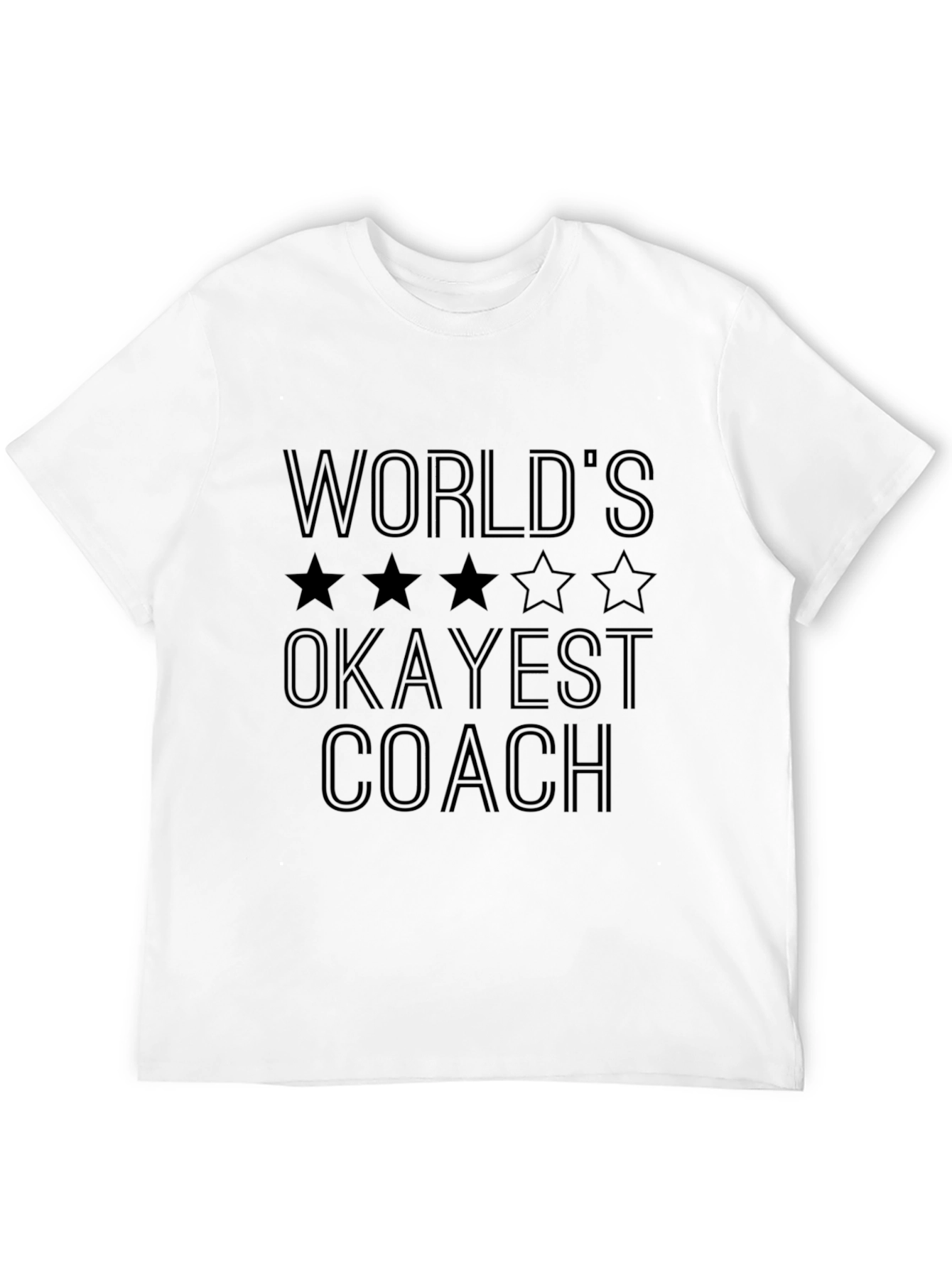 Worlds Okayest Coach T-Shirt - Funny Novelty Tee