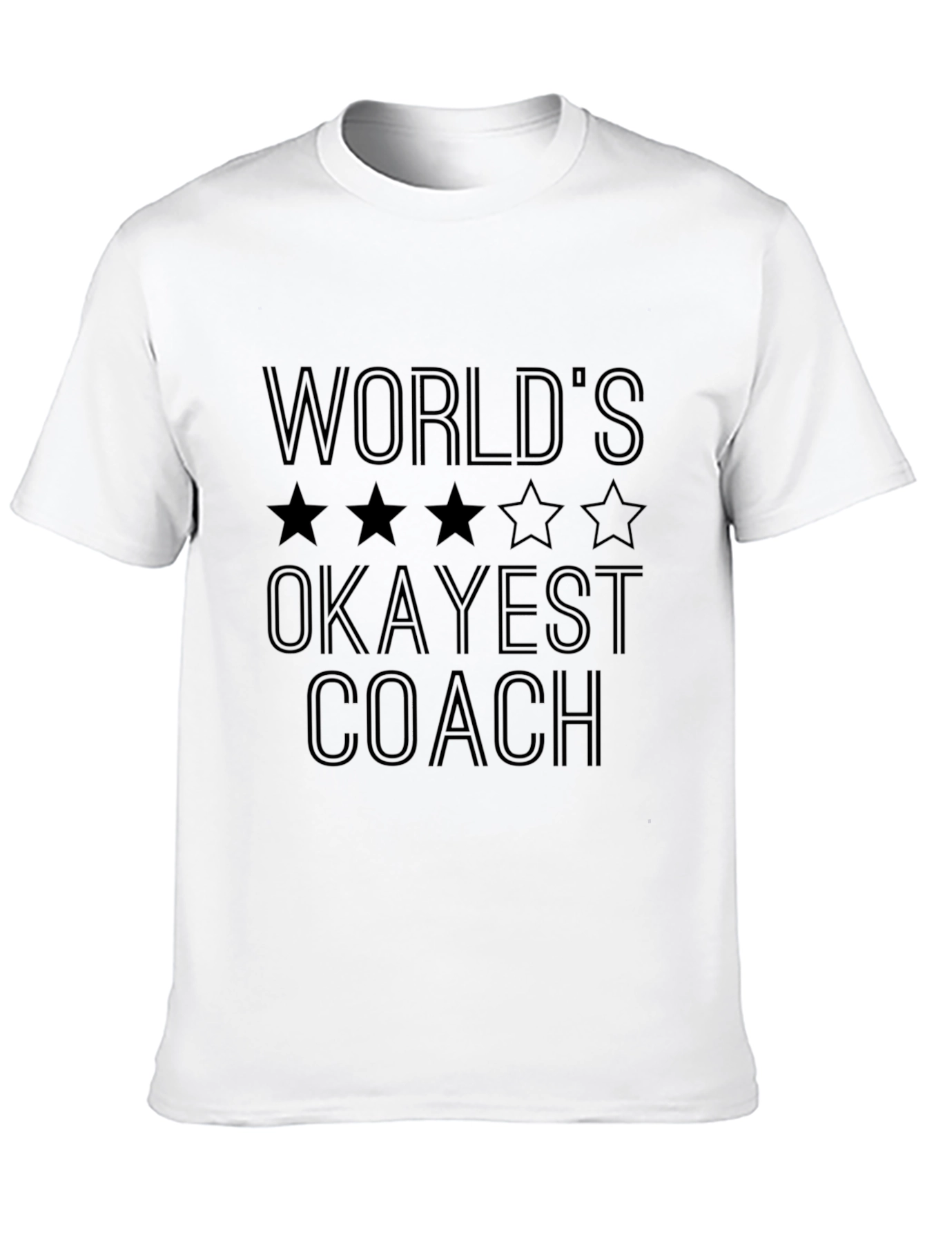 Worlds Okayest Coach T-Shirt - Funny Novelty Tee