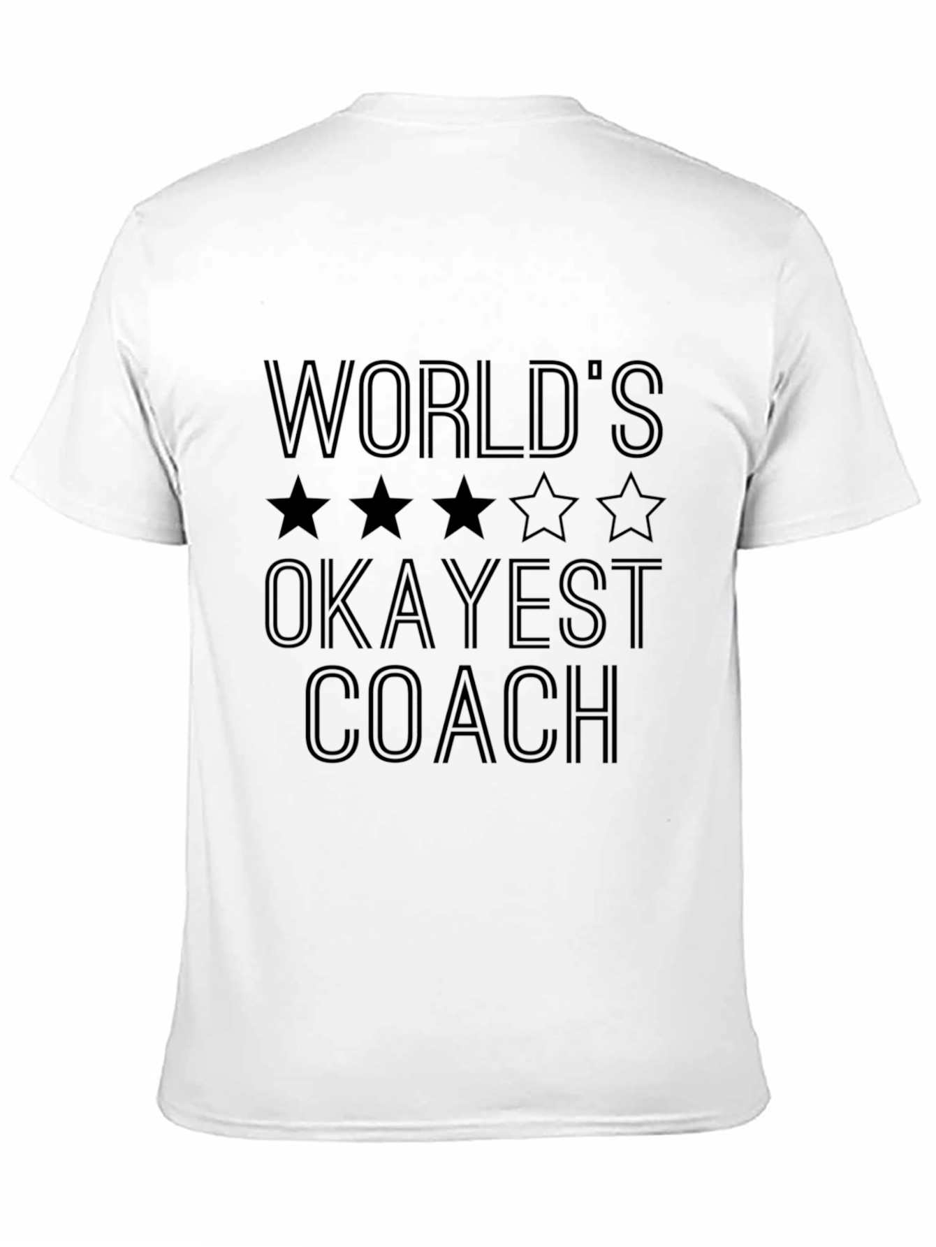 Worlds Okayest Coach T-Shirt - Funny Novelty Tee