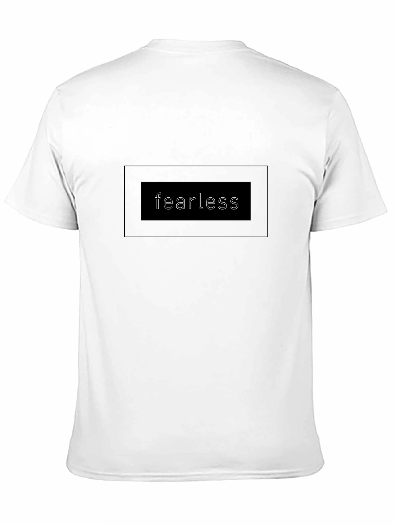 Fearless Black Graphic Tee - Classic Style