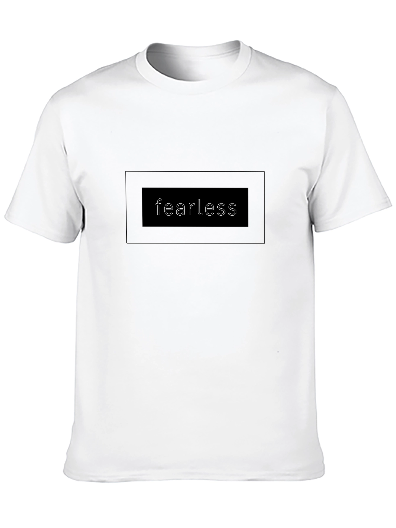 Fearless Black Graphic Tee - Classic Style