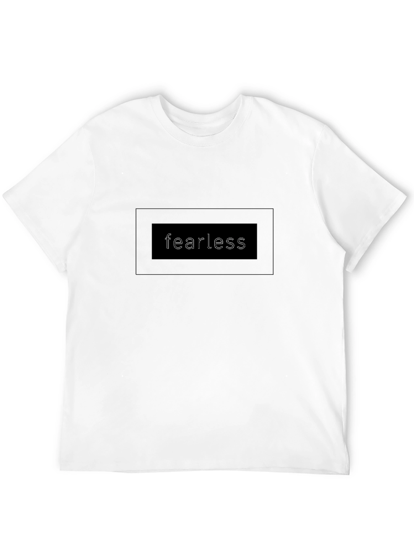 Fearless Black Graphic Tee - Classic Style