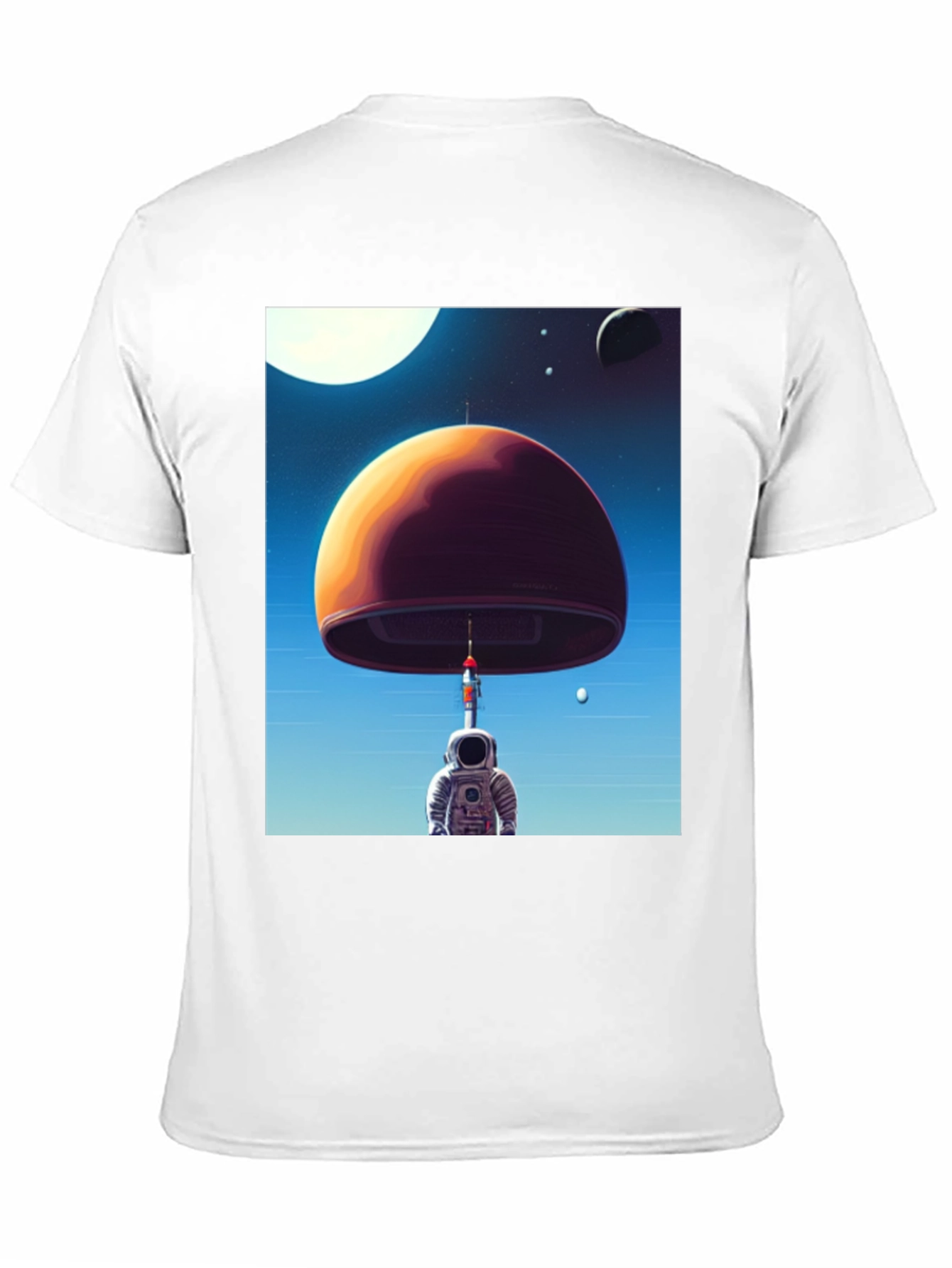 Astronaut & Planet T-Shirt - Space Adventure Tee