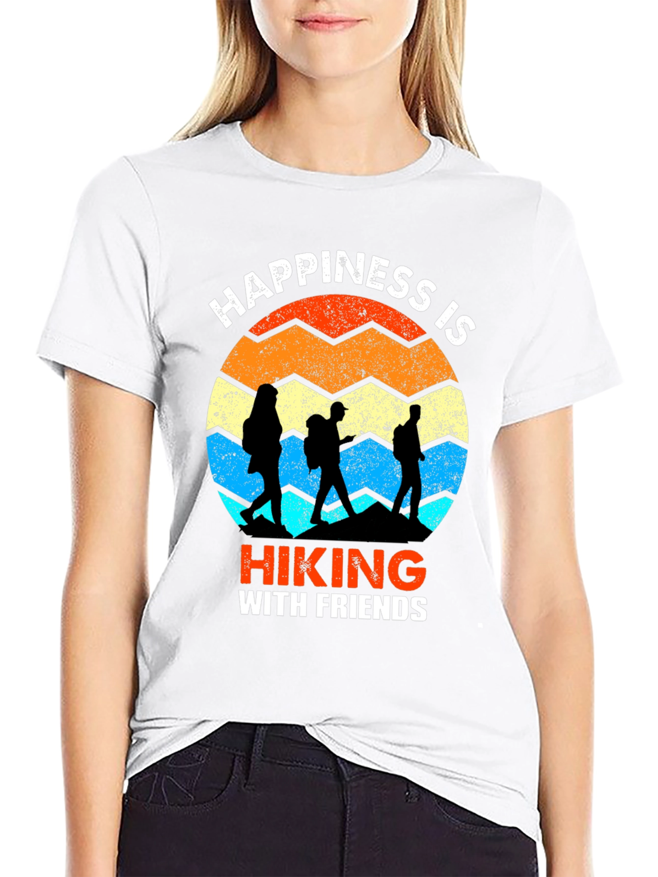 Happiness is Hiking with Friends T-Shirt