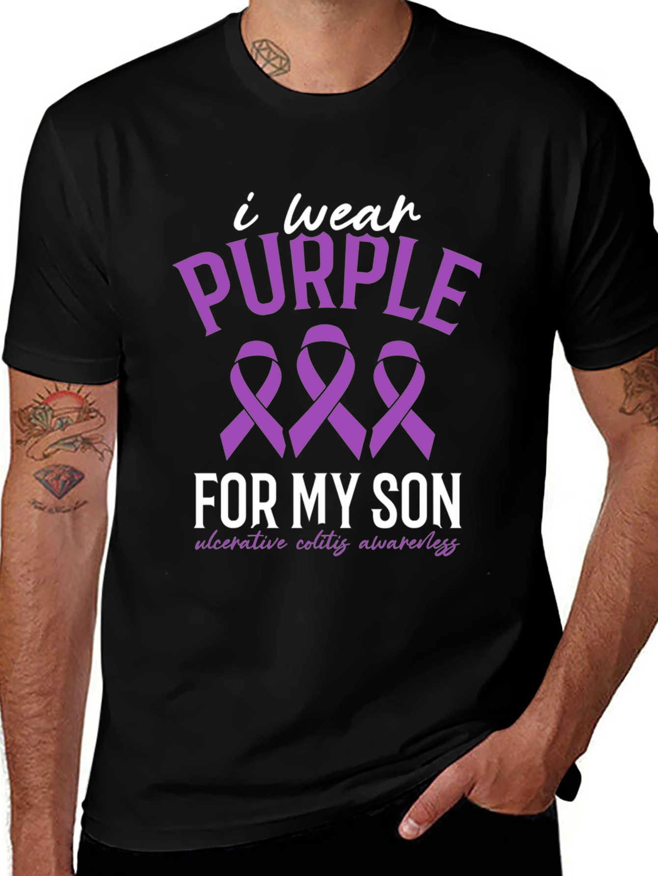 Purple Ribbon Awareness T-Shirt
