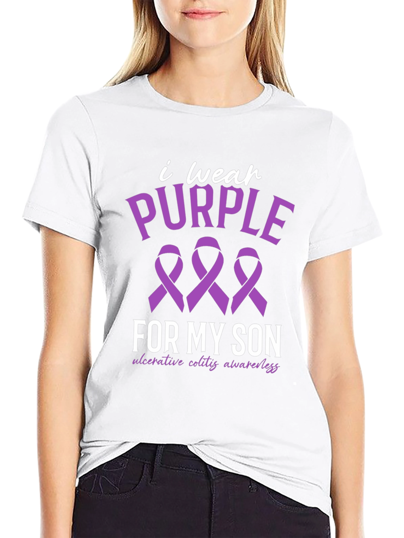Purple Ribbon Awareness T-Shirt