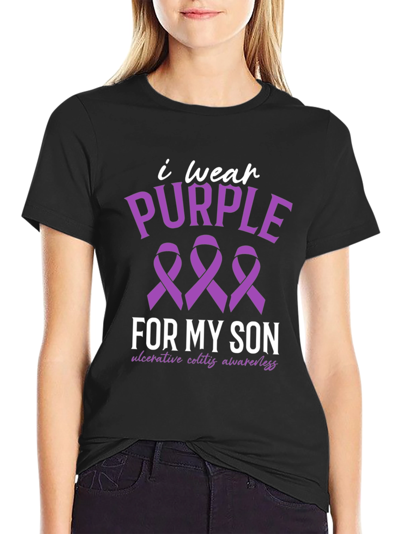 Purple Ribbon Awareness T-Shirt