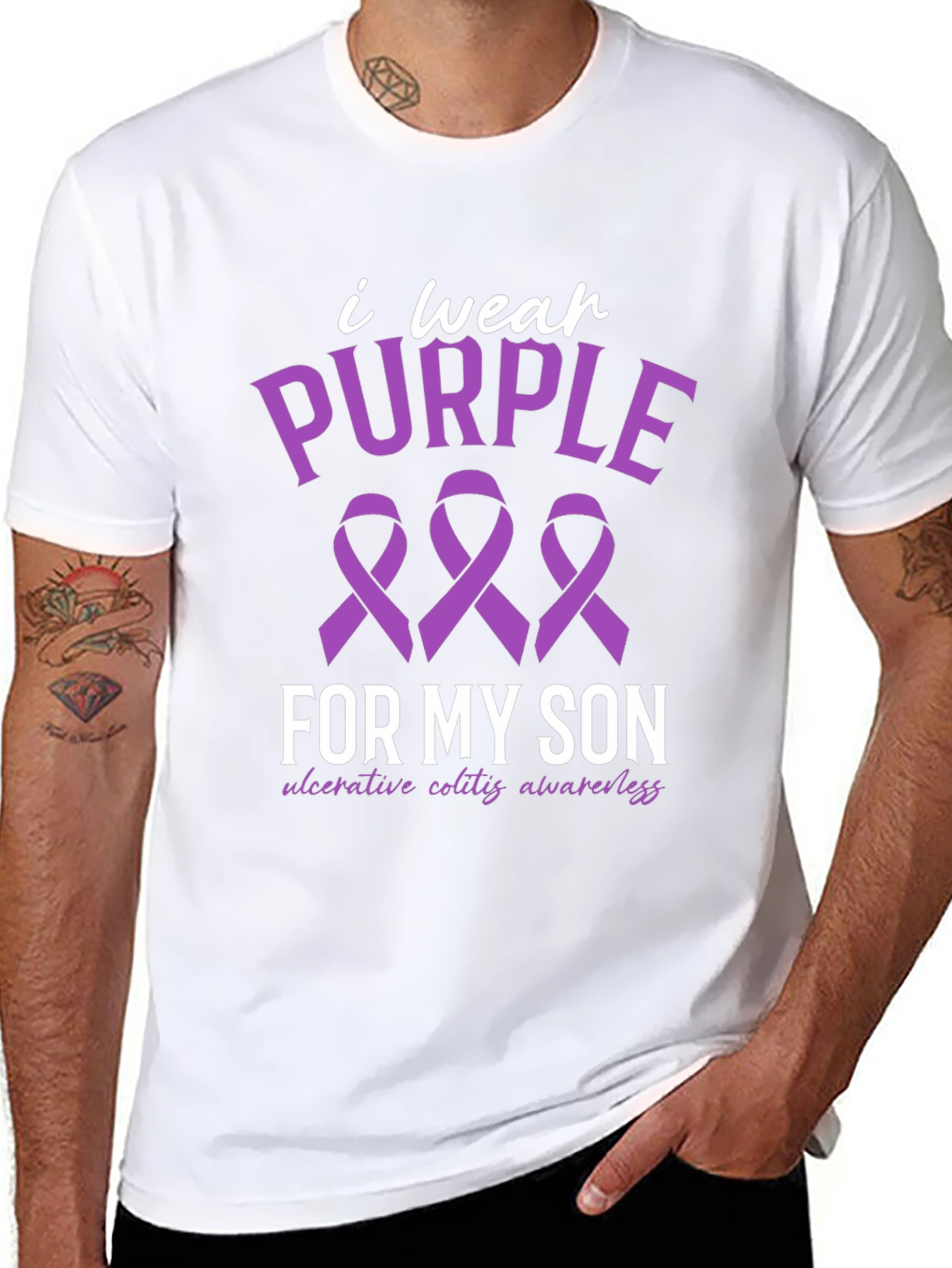 Purple Ribbon Awareness T-Shirt