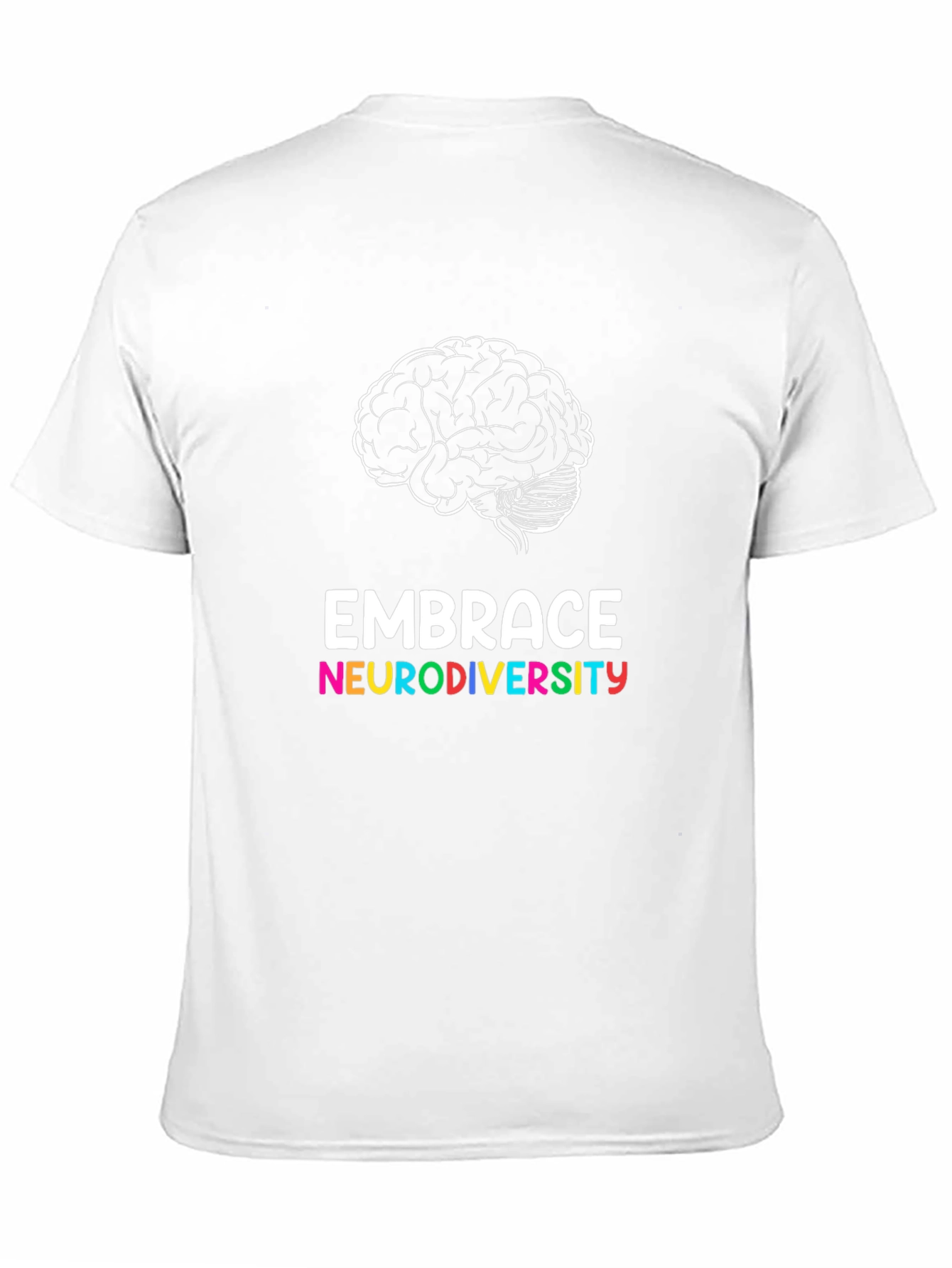Embrace Neurodiversity T-Shirt - Brain Graphic Tee