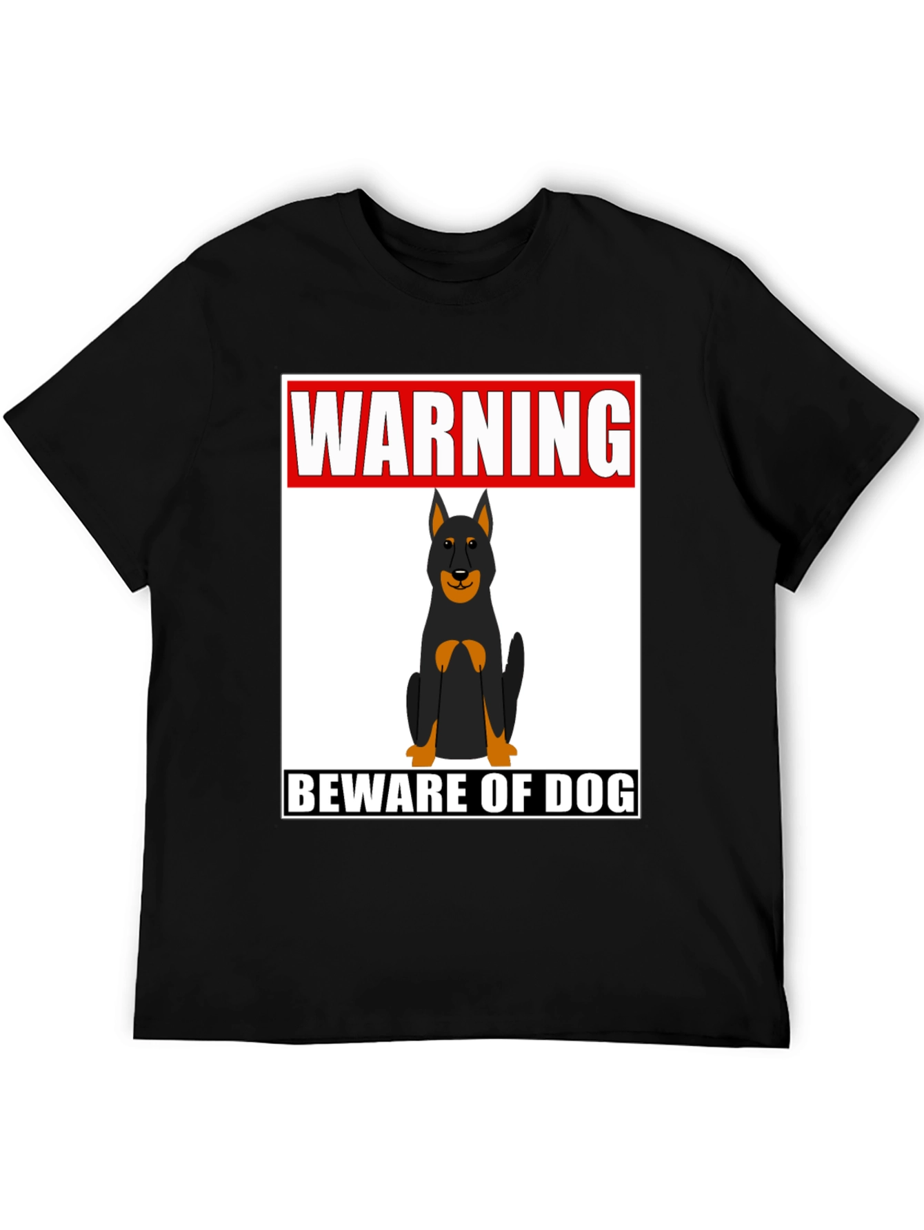 Warning Beware of Dog T-Shirt - Graphic Tee