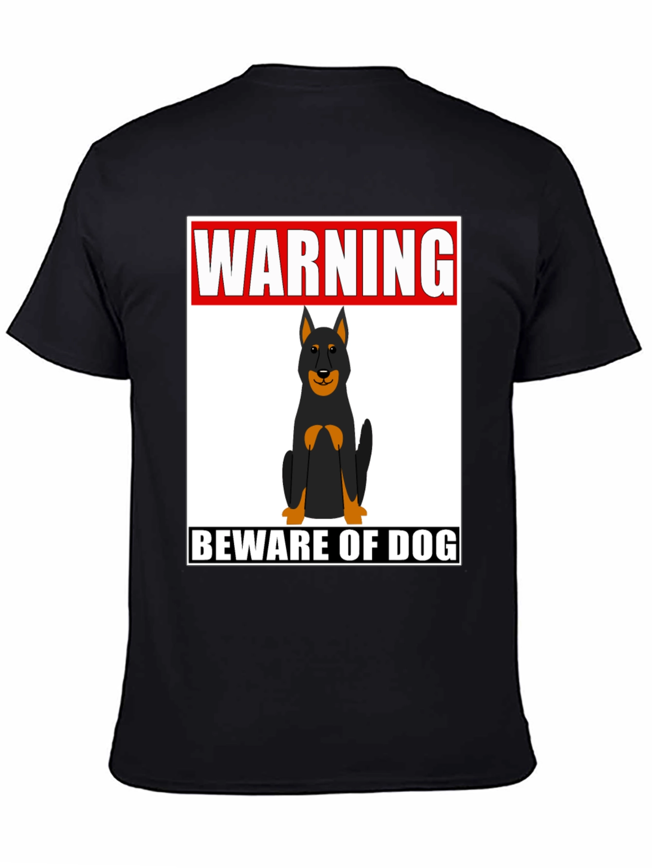 Warning Beware of Dog T-Shirt - Graphic Tee