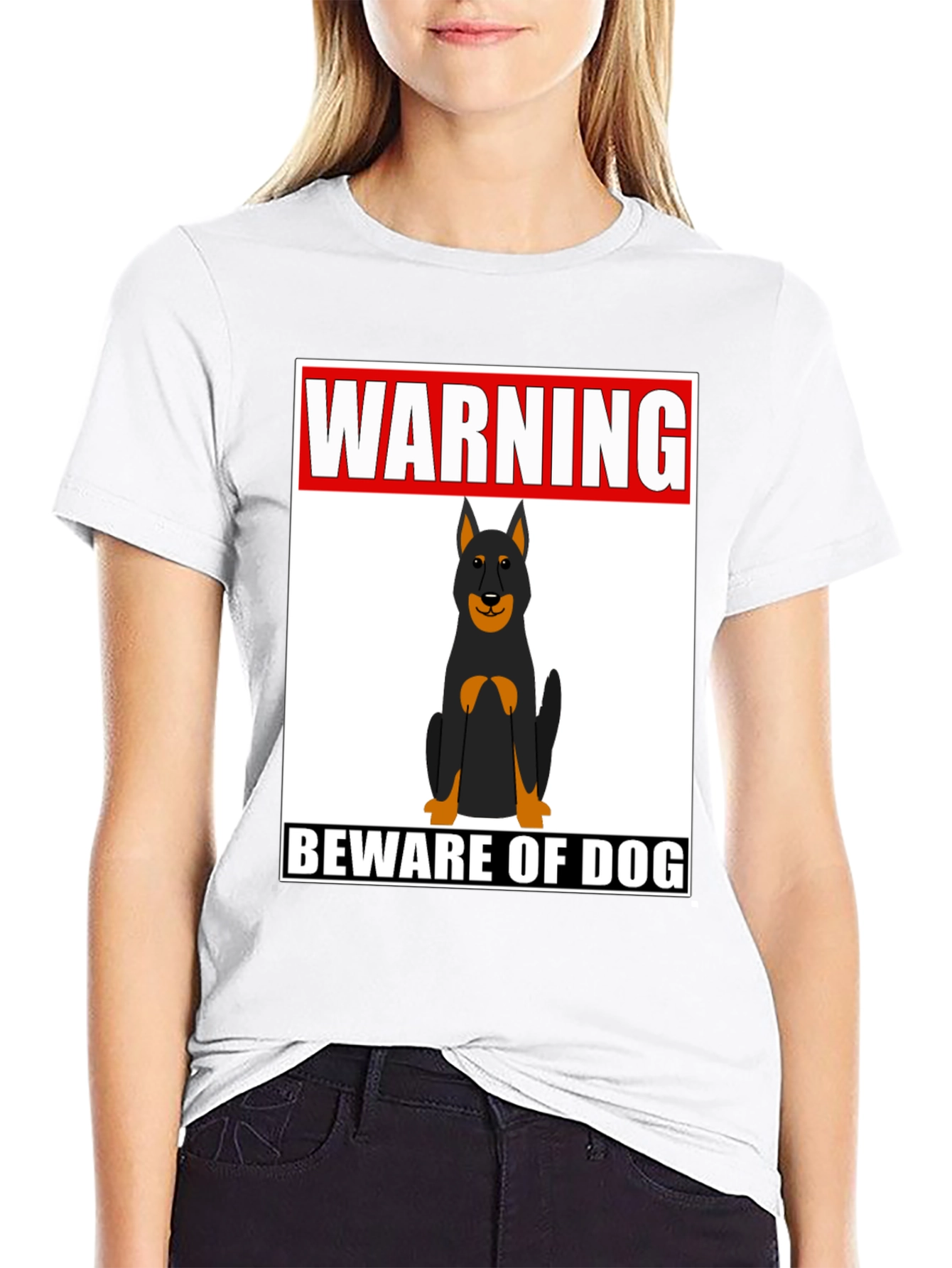Warning Beware of Dog T-Shirt - Graphic Tee