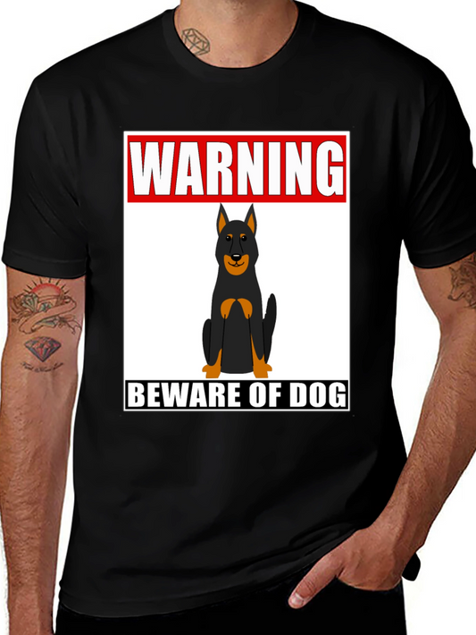 Warning Beware of Dog T-Shirt - Graphic Tee
