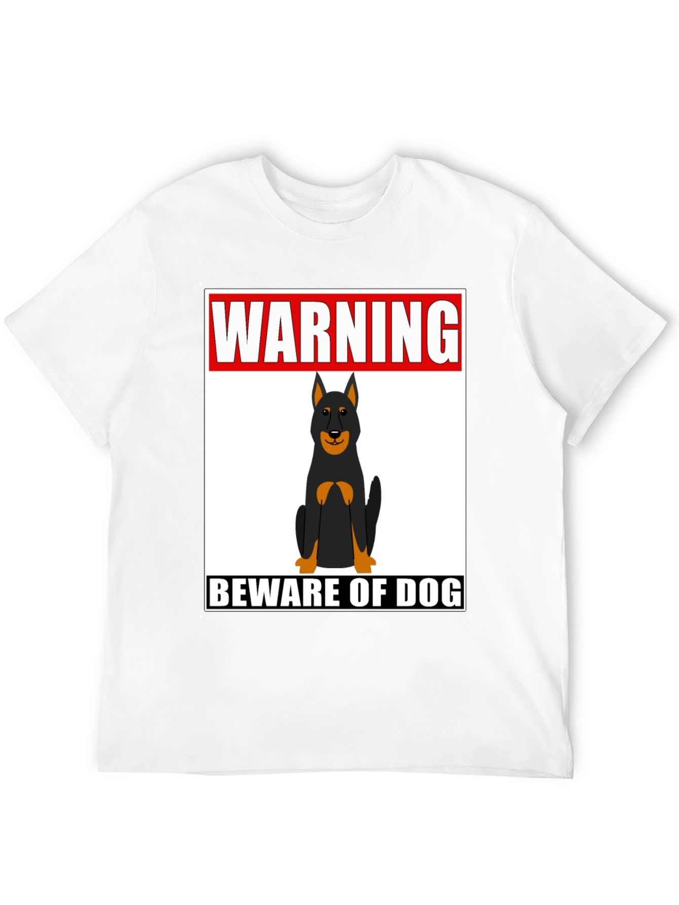 Warning Beware of Dog T-Shirt - Graphic Tee