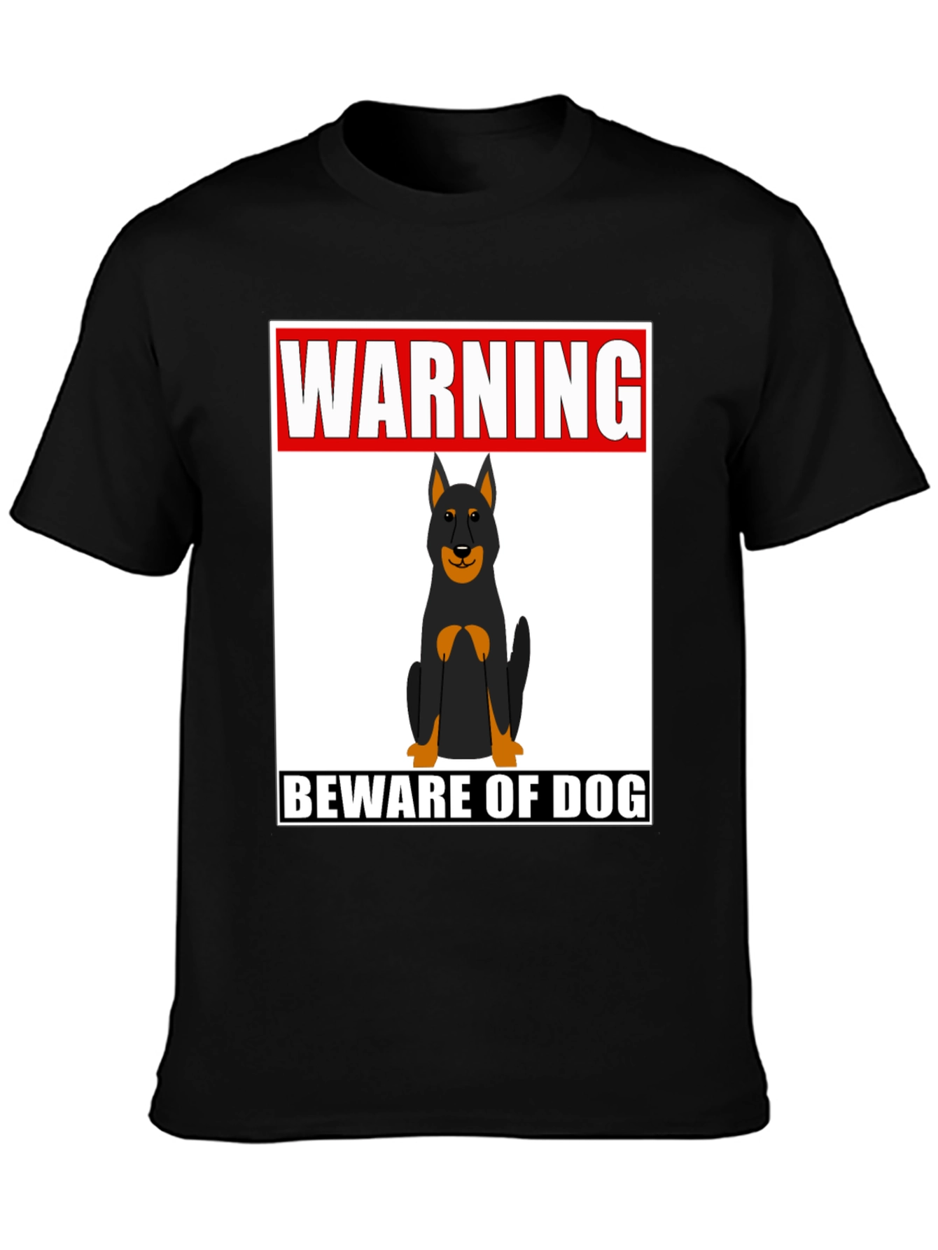 Warning Beware of Dog T-Shirt - Graphic Tee