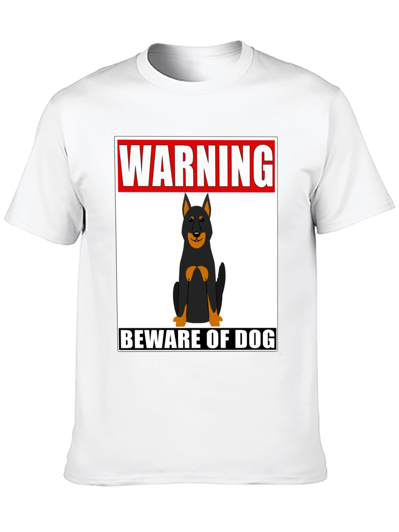 Warning Beware of Dog T-Shirt - Graphic Tee