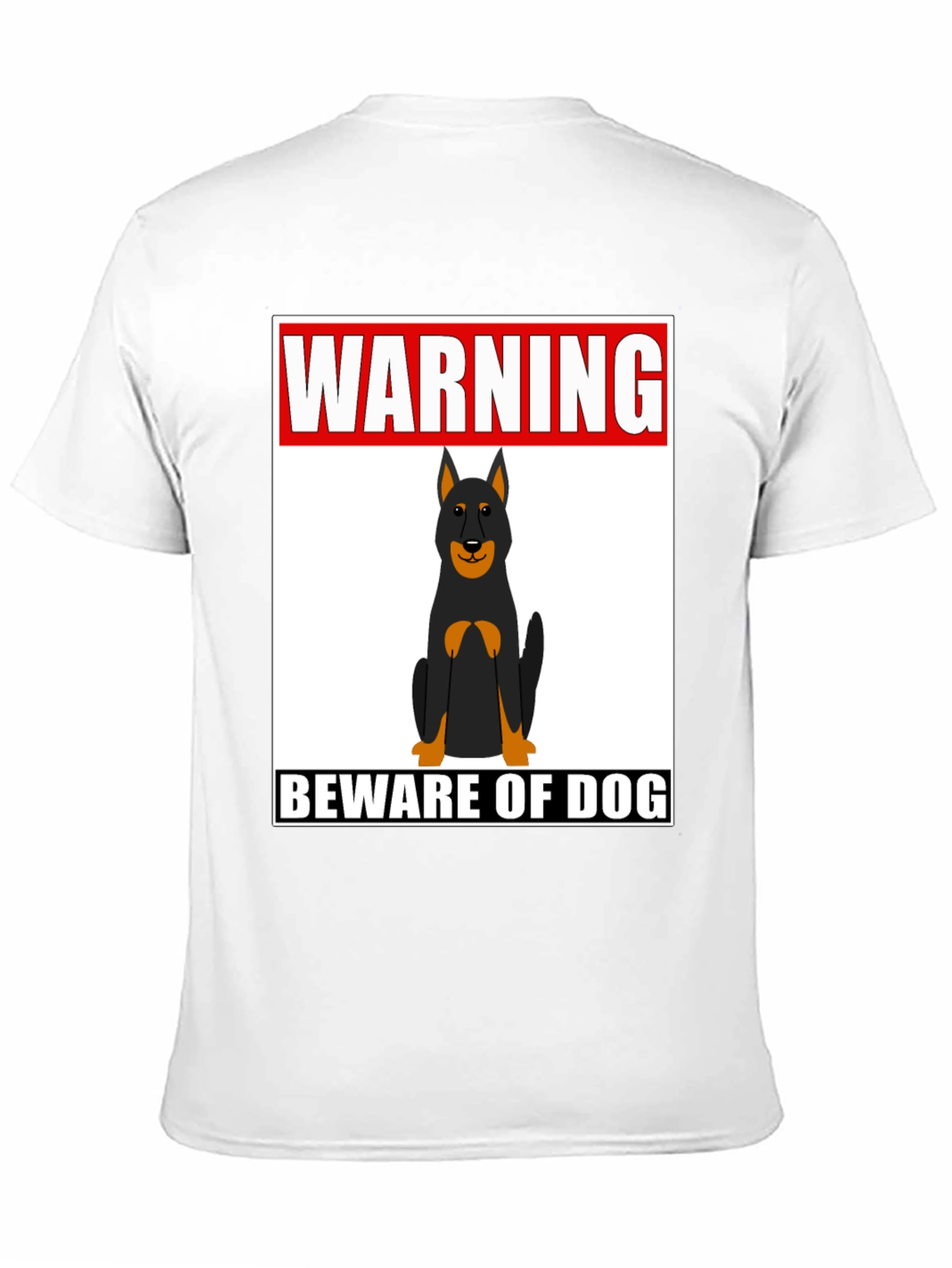 Warning Beware of Dog T-Shirt - Graphic Tee