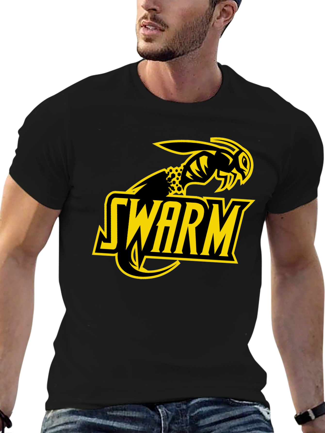 Swarm Hornet T-Shirt - Black Graphic Tee