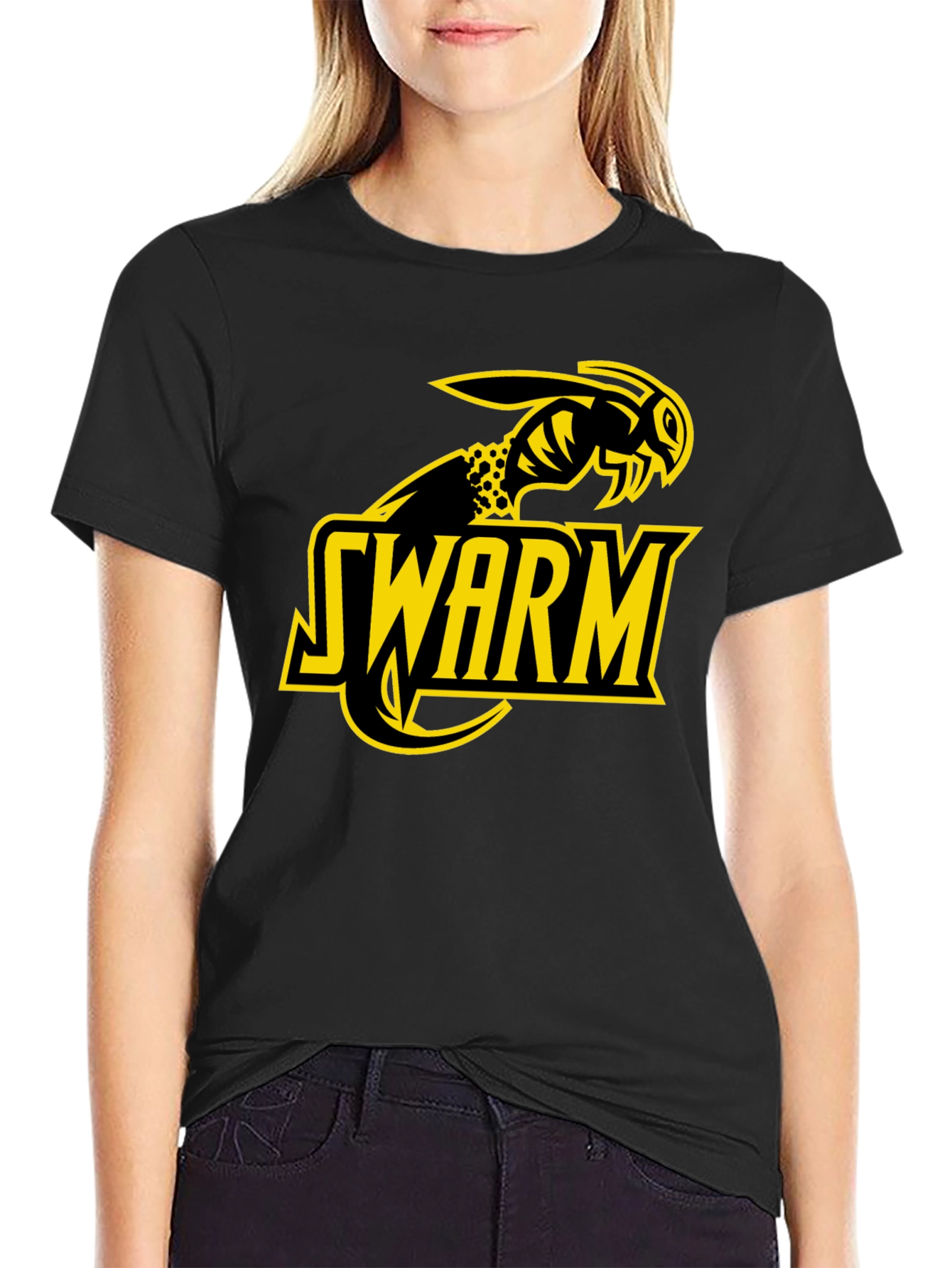 Swarm Hornet T-Shirt - Black Graphic Tee