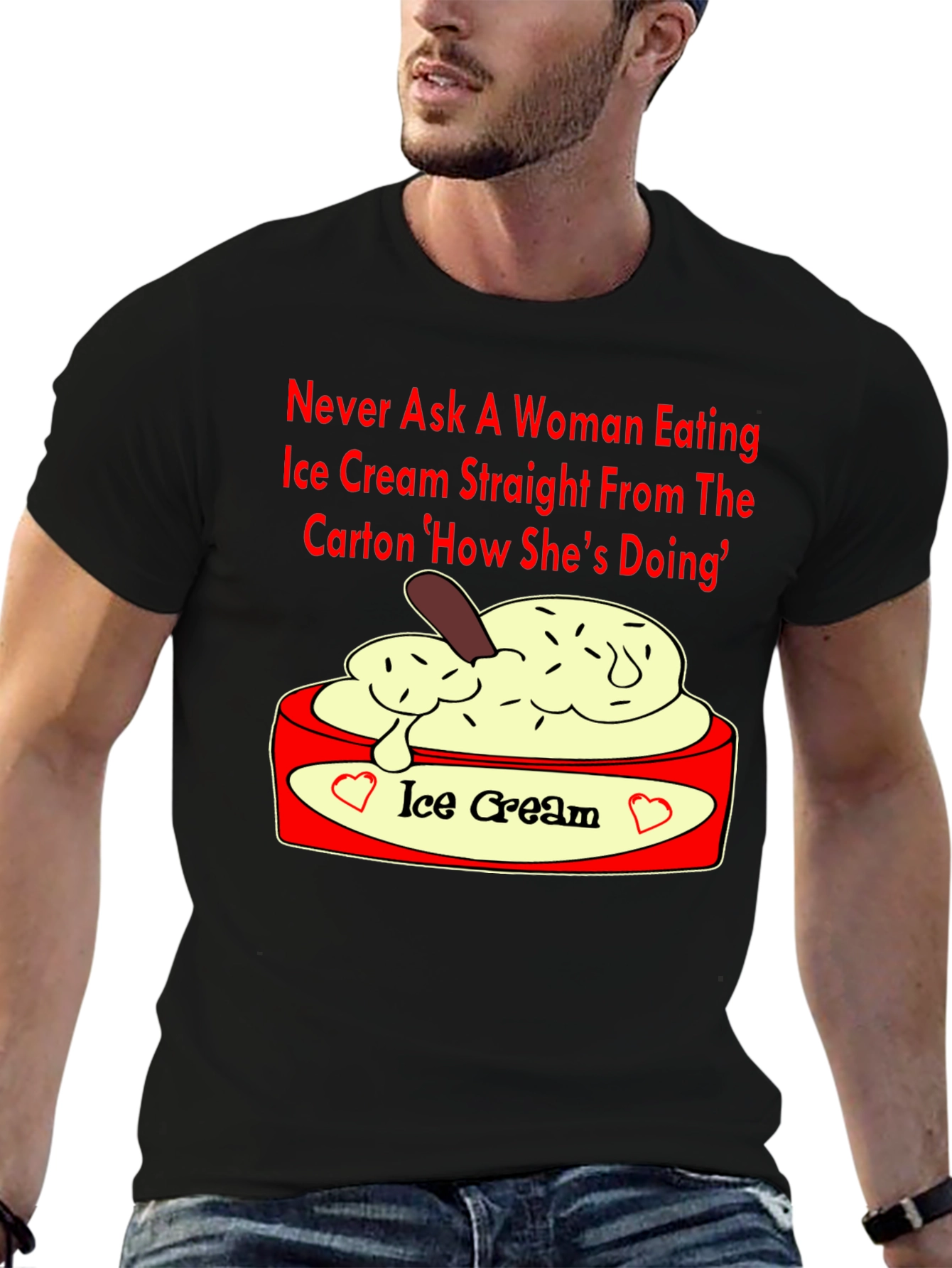 Ice Cream Lover T-Shirt - Funny Slogan Tee