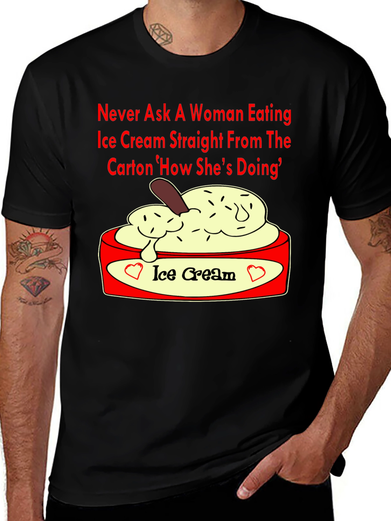 Ice Cream Lover T-Shirt - Funny Slogan Tee