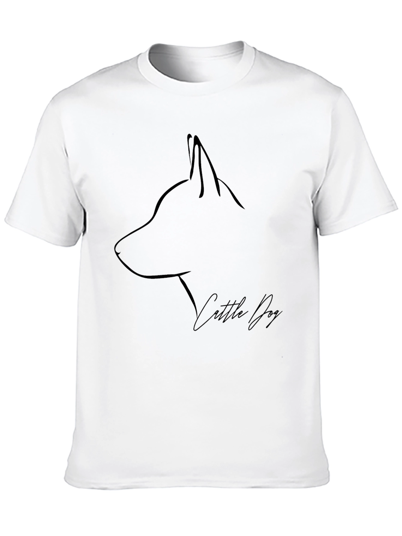 Minimalist Cattle Dog Graphic Tee