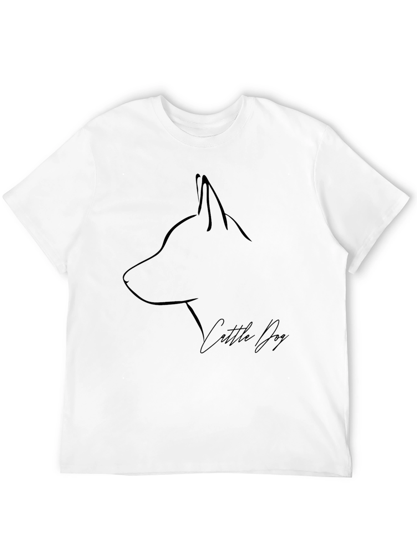 Minimalist Cattle Dog Graphic Tee