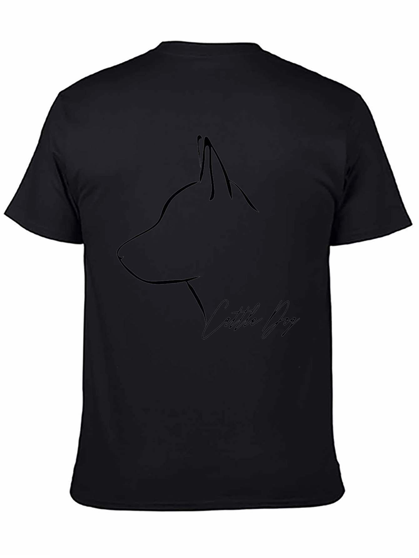 Minimalist Cattle Dog Graphic Tee