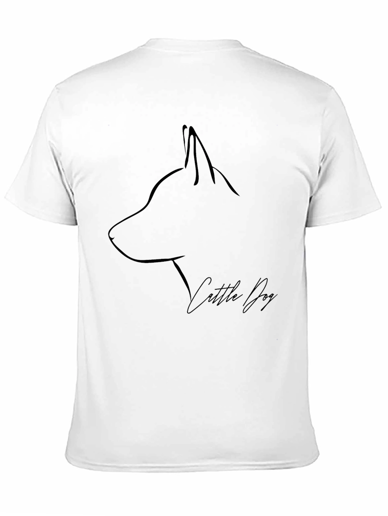 Minimalist Cattle Dog Graphic Tee