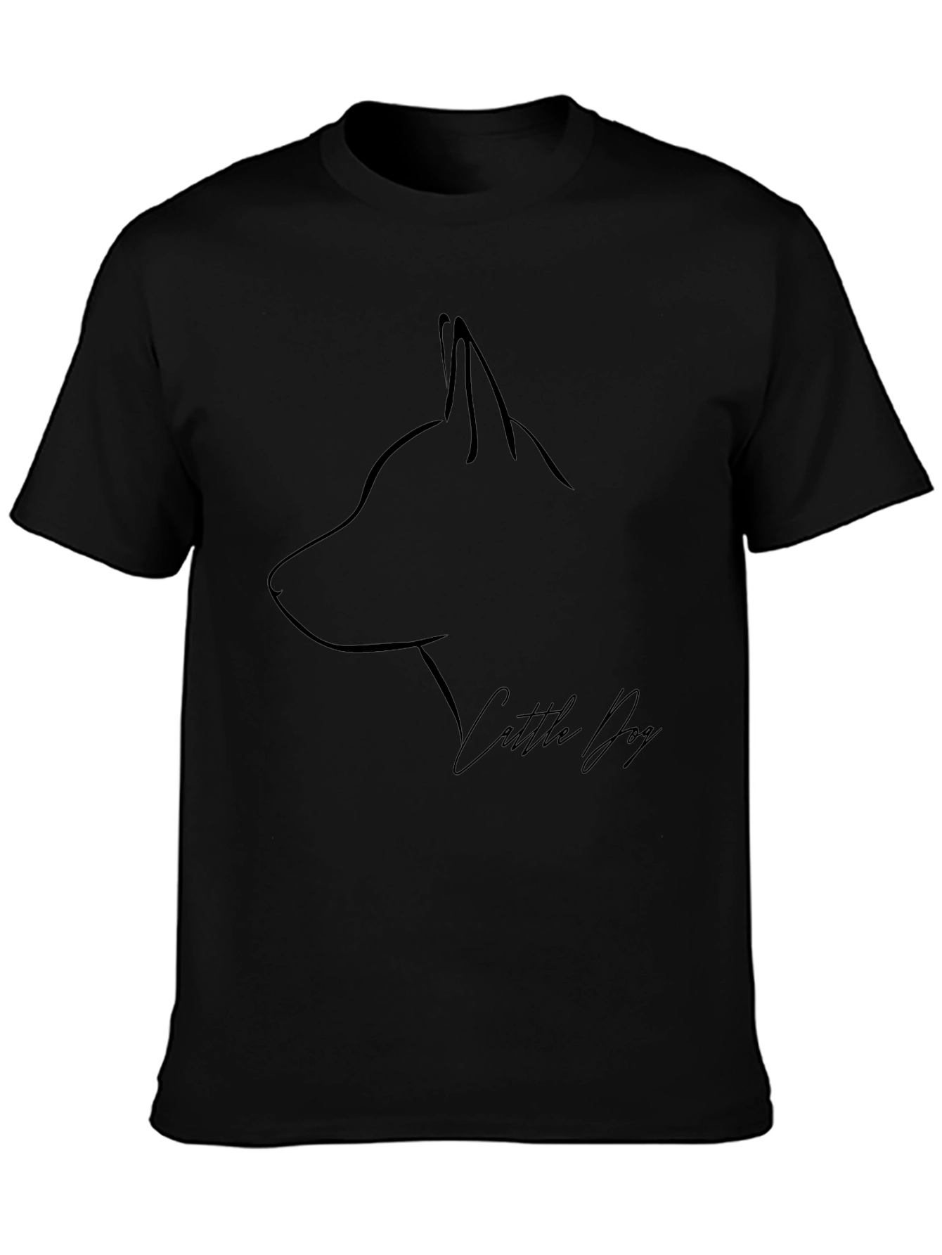 Minimalist Cattle Dog Graphic Tee
