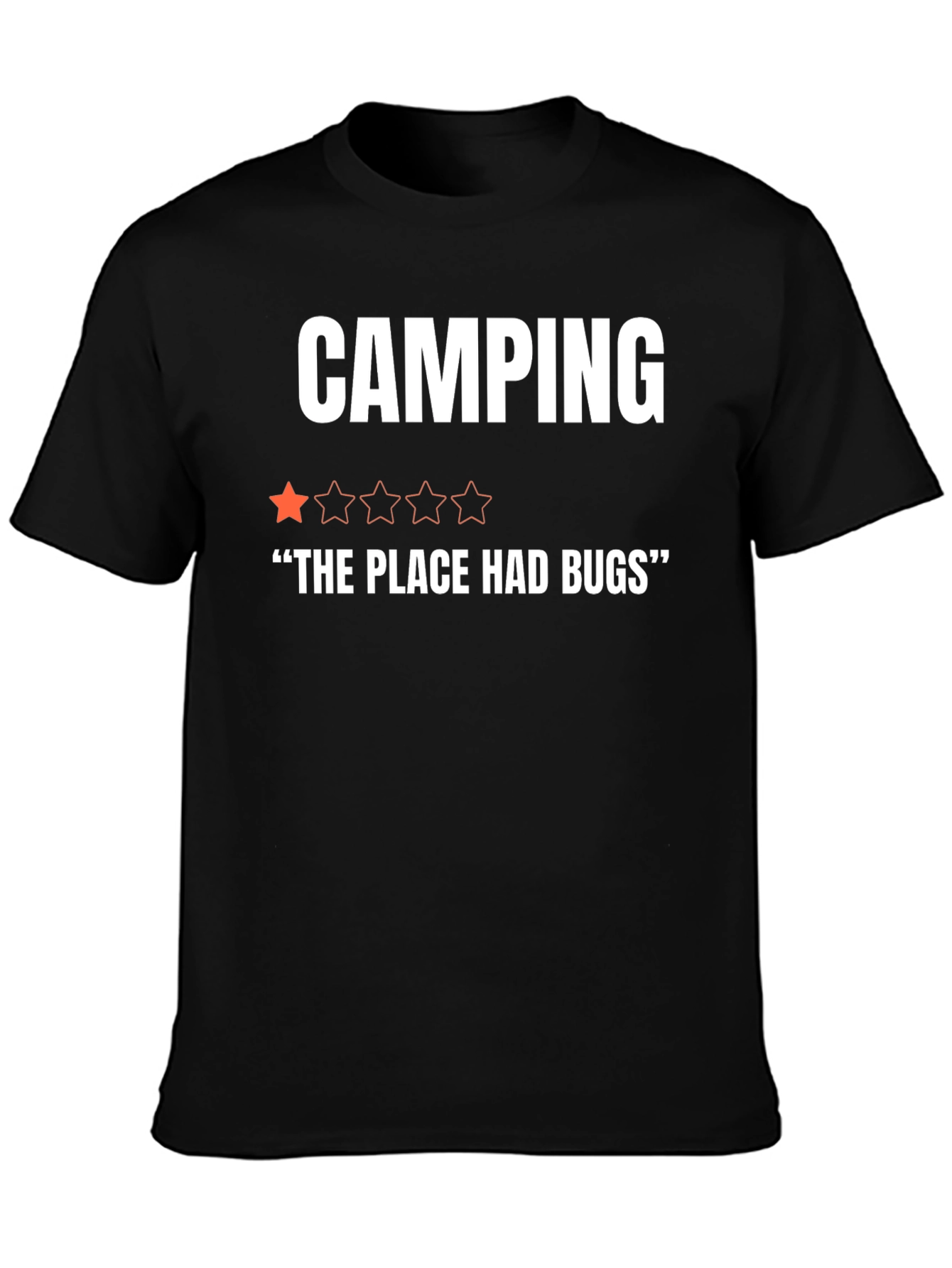 Camping One-Star Funny Graphic T-Shirt