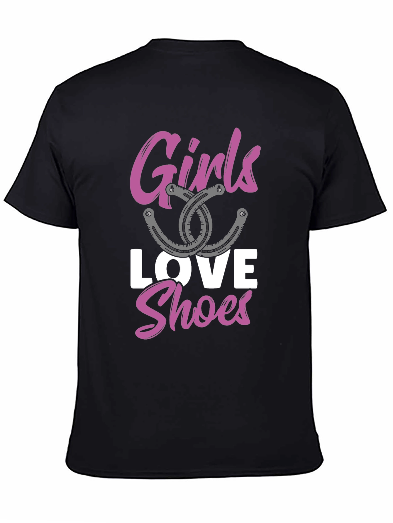 Girls Love Shoes Graphic Tee - Fashion T-Shirt