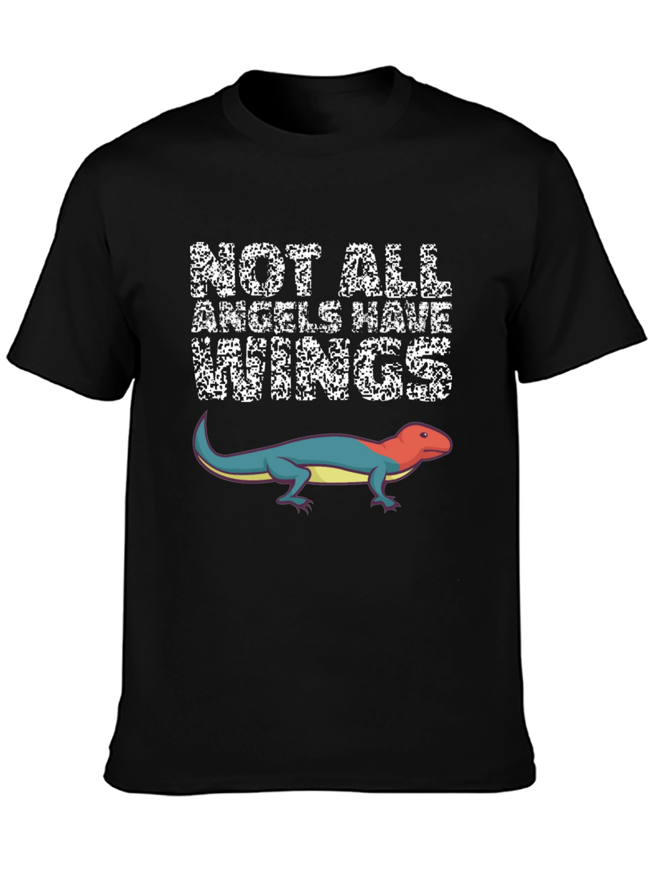 Lizard Angel Graphic Tee - Unisex Novelty T-Shirt