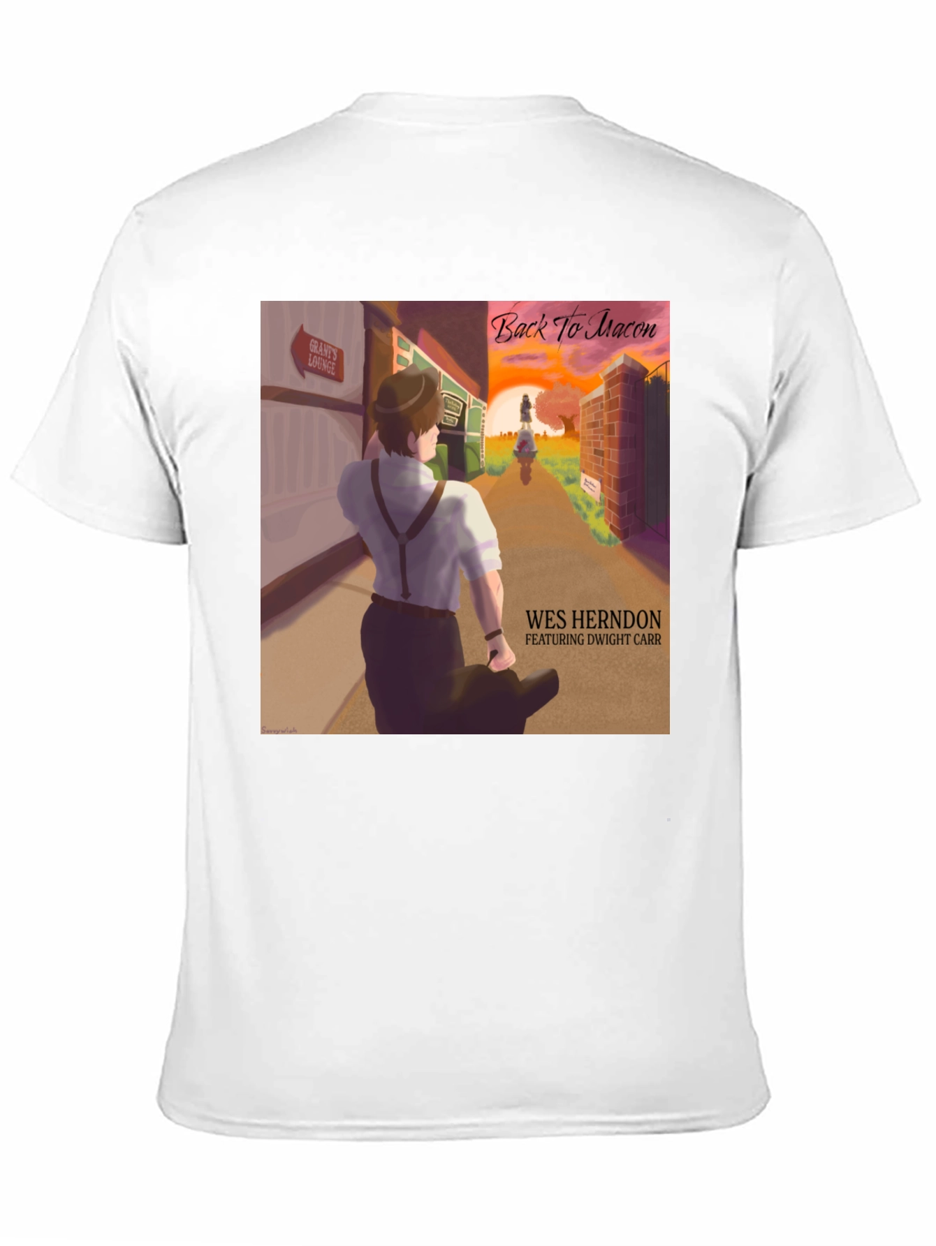 Back to Macon T-Shirt - Wes Herndon Album Art